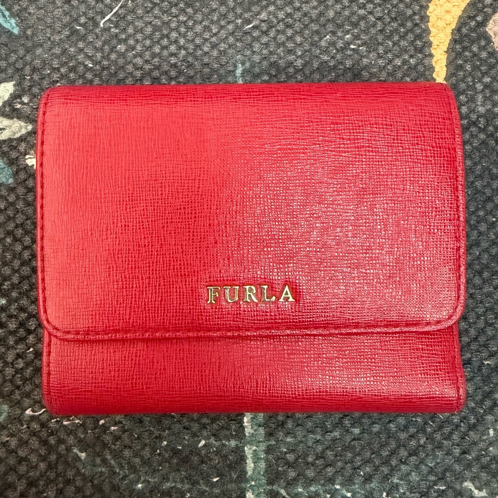 Vintage Furla Trifold Leather Wallet